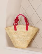 verano hasır çanta pembe