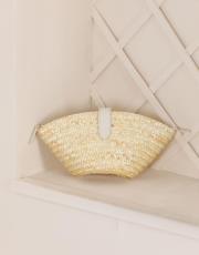 estilo hasır çanta beyaz