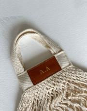 st. tropez file çanta krem