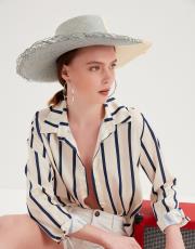 mar hasır şapka mavi-beyaz 2